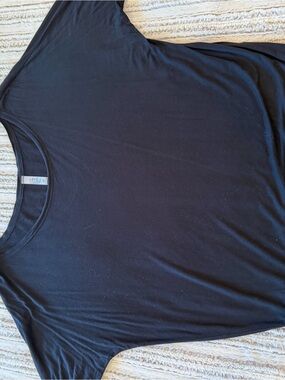 Simly Black Short/Mid Sleeve Tunic Tee